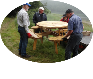 The West Looe riverside BBQ and picnic site.